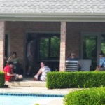 Staying in the shade on this hot day