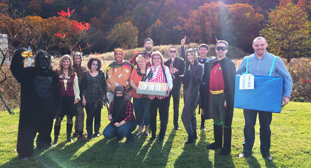 IQ Inc. employees dressed up for Halloween 2016!