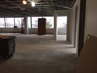 unfinished office area