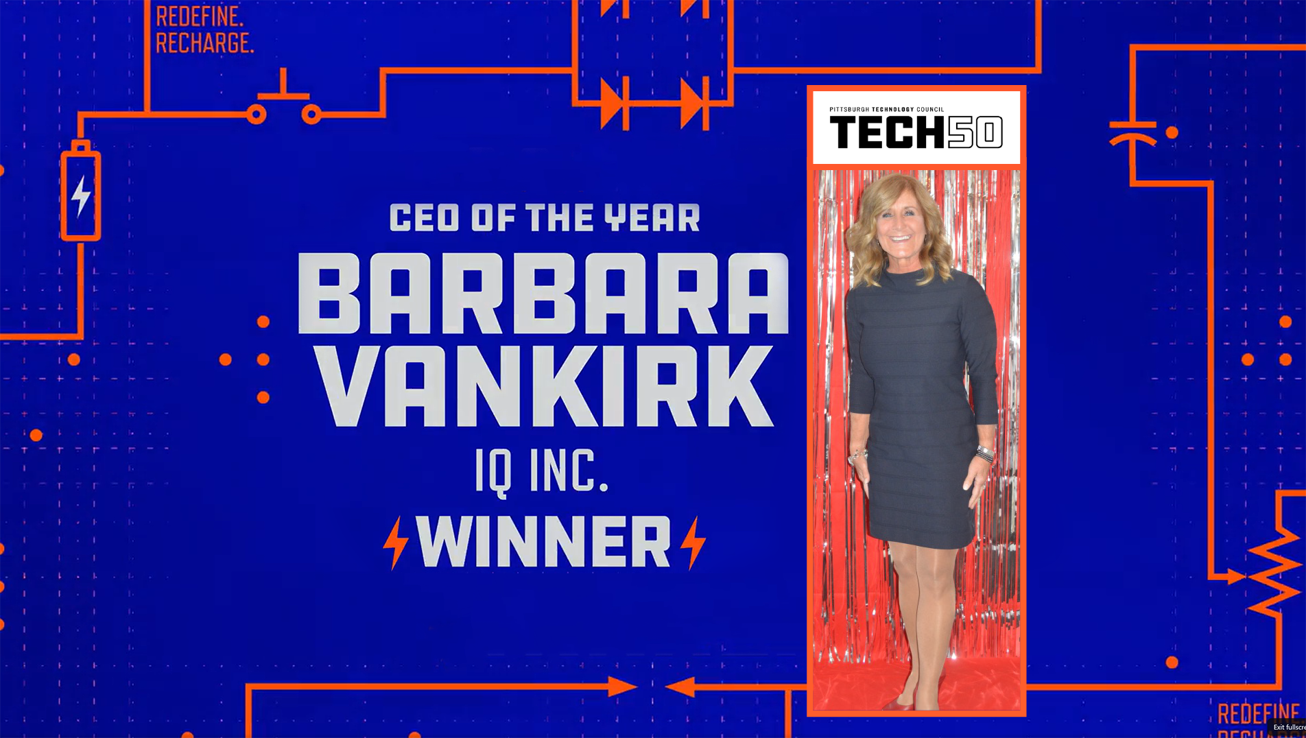 2020 Tech50 CEO of the Year Winner - Barbara VanKirk - IQ Inc.