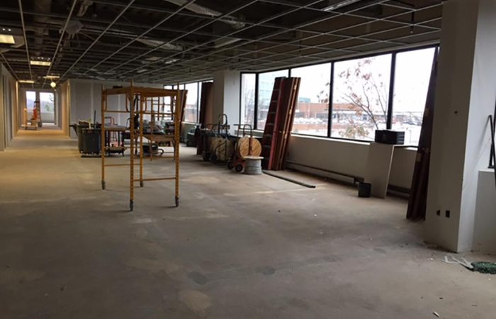 large unfinished office space