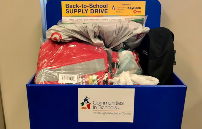 back to school supply drive donations from IQ Inc