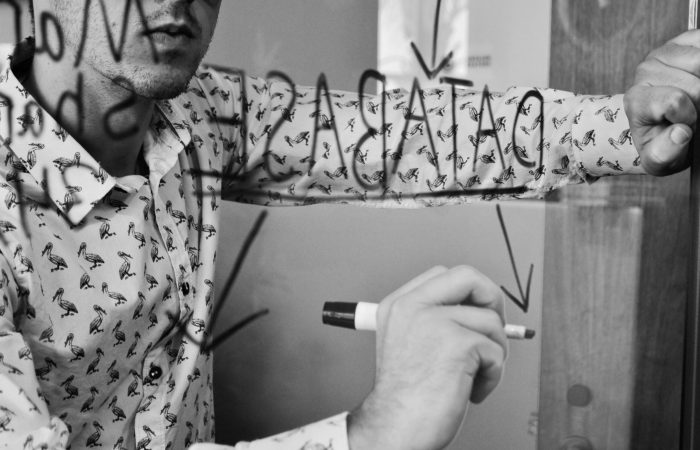 drawing on dry-erase board